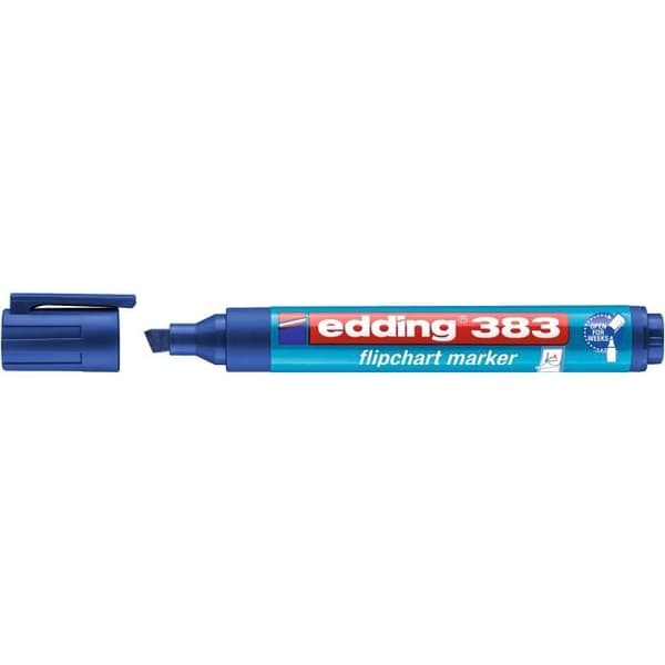 Ställ för häst - EDDING - 383 - 10-pack - Blå - Sned spets 1-5 mm