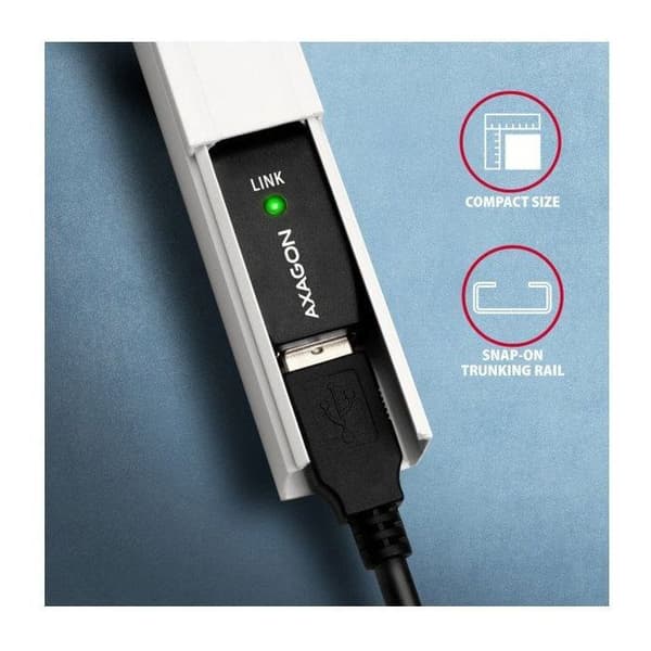 USB-förlängningskabel - AXAGON - ADR-207 - 7,5 m - USB 2.0 - AM -> AF