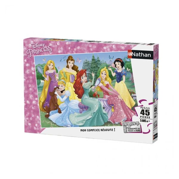 Pussel 45 bitar: Möt Disney-prinsessorna