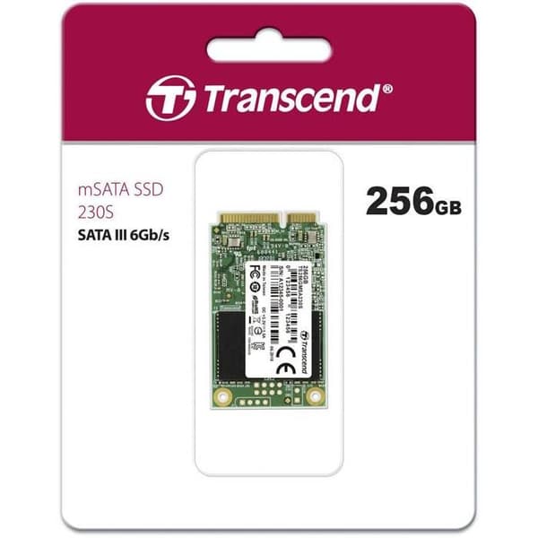 Transcend MSA230S 256 GB SSD mSATA intern mSATA detalj TS256GMSA230S