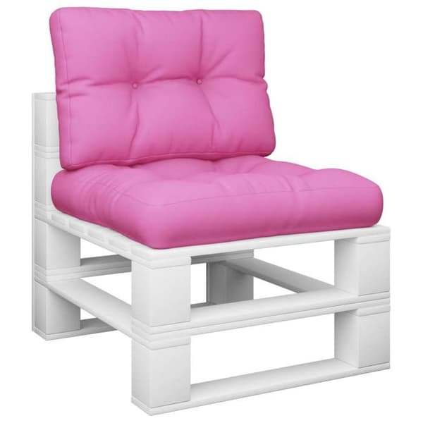 vidaXL Pallkuddar 2 st Rosa Tyg 360687