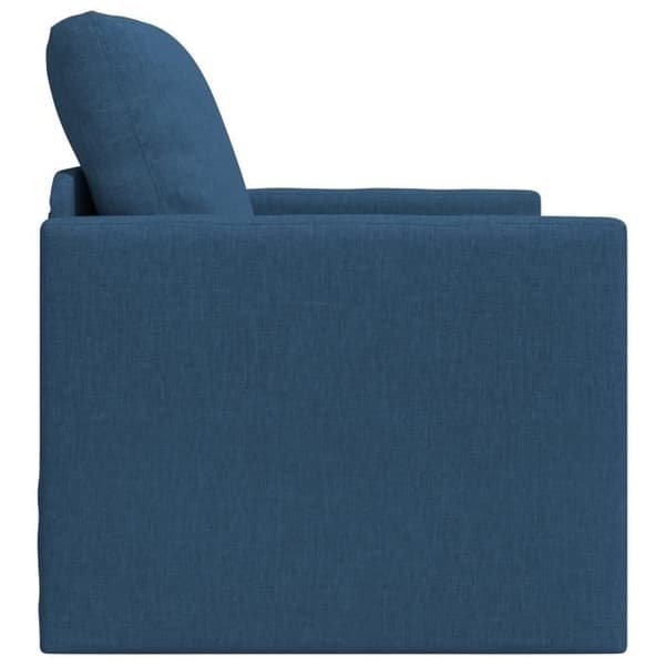 Soffa säng 2 i 1 Blå 74x77x81 cm Tyg