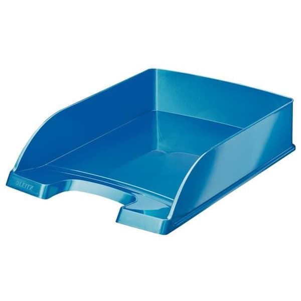 Postlåda - LEITZ - WOW - Blå - A4 - Mått 255x70x357 mm