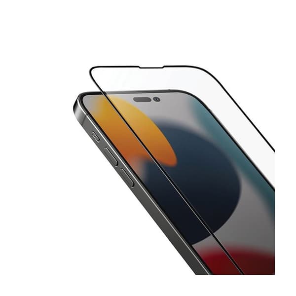 Härdat glas - UNIQ - iPhone 14 Plus - Transparent applicator - Transparent - Skärmskydd