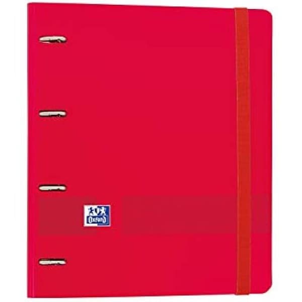 Mapp - OXFORD - OXFORD - A4+ - 4 ringar 35 mm - Gummiskal - Påfyllning 100 ark