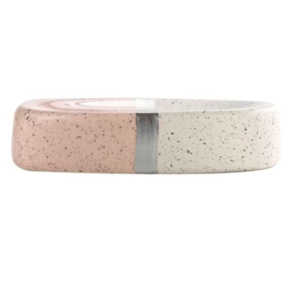 Porslinstvålställ Design "Skyline" 26cm Rosa