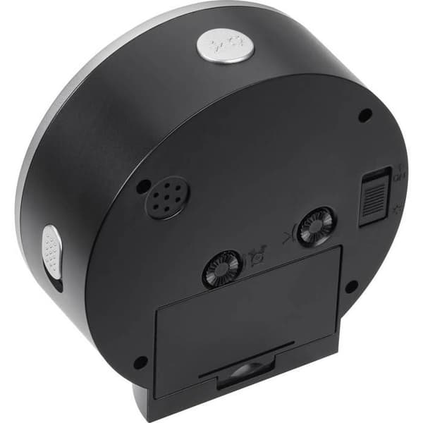 TFA Dostmann 60.1034.01 quartz Väckarklocka svart Alarm timmar 1