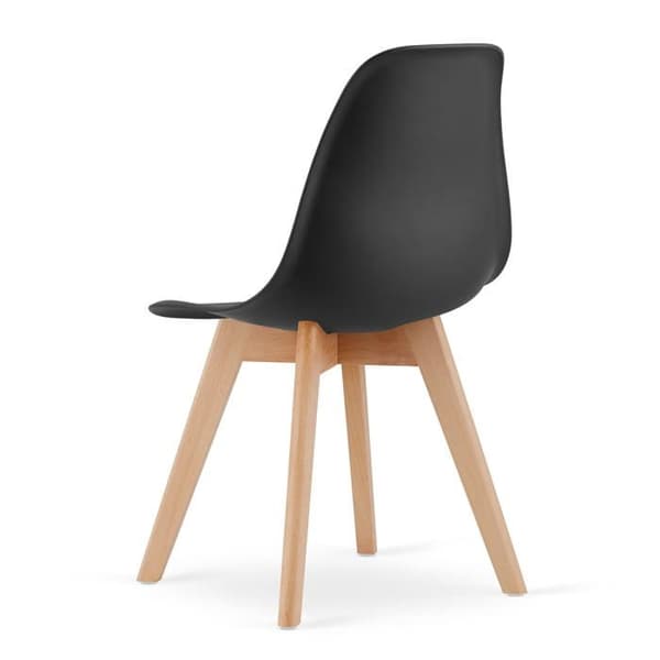 KOMODEE Chaise CHIETI - svart x 1 46x80x55 cm