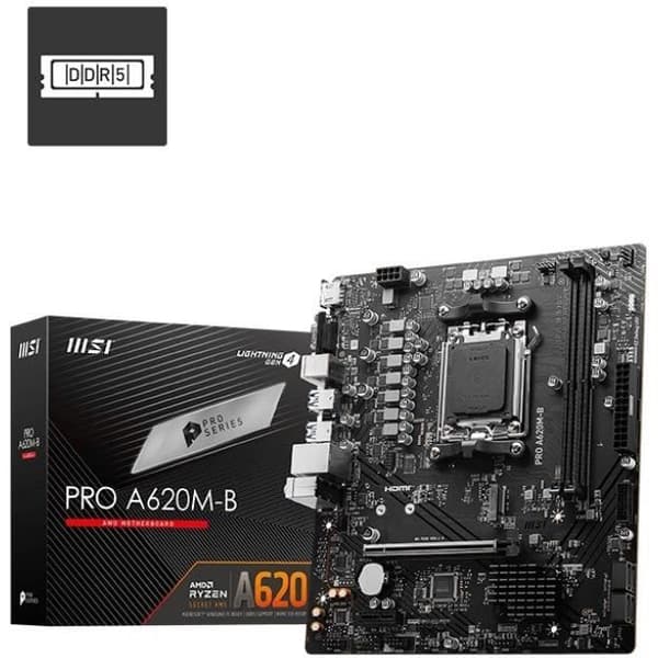Moderkort - MSI - PRO A620M-B AM5 micro ATX-plats