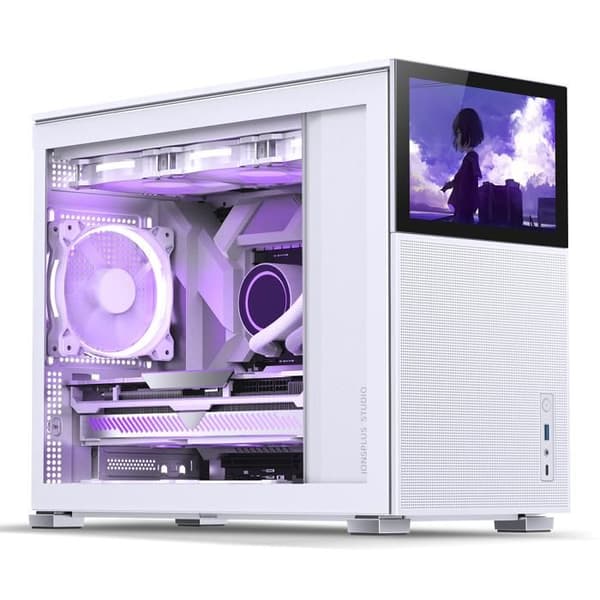 PC-hölje - JONSBO - D31 - Härdat glas - Vit - MATX - Micro ATX