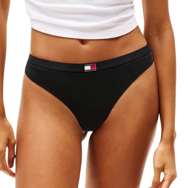 x5 Svarta Stringtrosor Dam Tommy Hilfiger