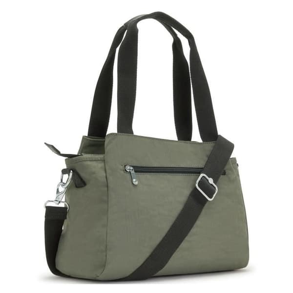 Kipling Basic Elysia — Axelväska dam kaki 29×23×10 cm