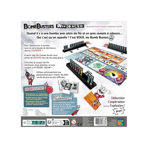 Bomb Busters kooperativt spel - ASMODEE - CGBOMB01FR - Röd - Från 12 år