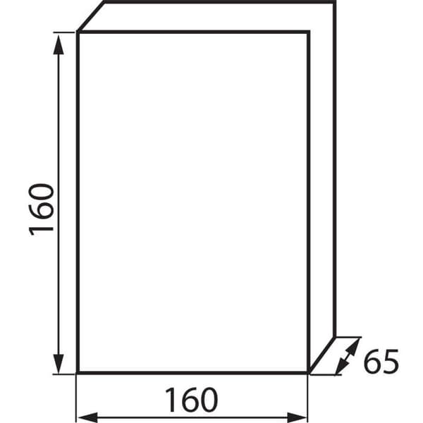 Väggmonterad distributionspanel - 8 moduler - Vit plast - IP30 - 63A KL-3852