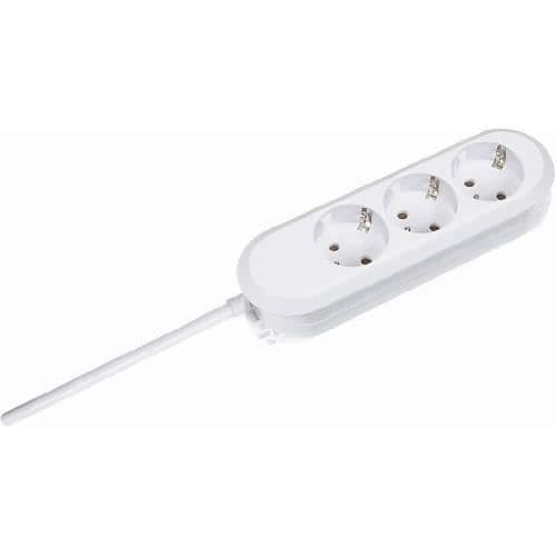 Elskena - BACHMANN - 387.272 - 3 uttag - Vit - 5m