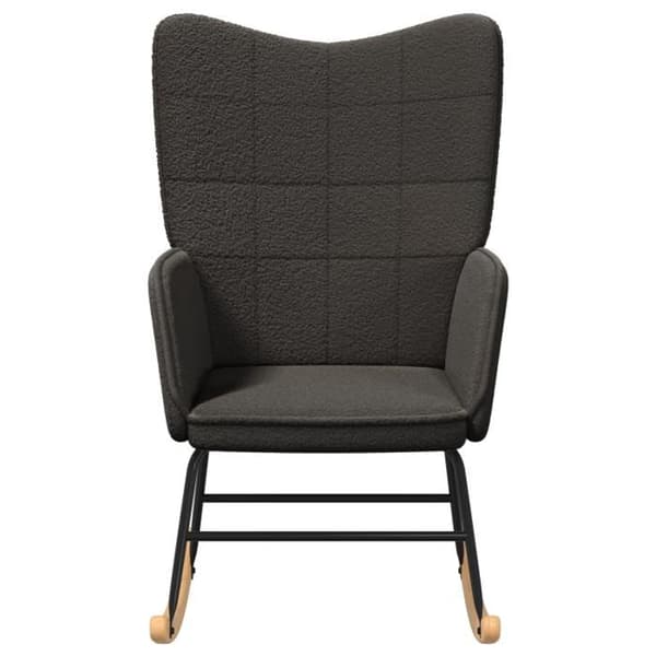 Avkopplande Fåtölj - Mörkgrå - Polyester Tyg - Modern Design - 1 Plats