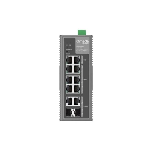 Switch TP-Link Omada IES210GPP 8 Gigabit L2+ PoE++ Cloud DIN Rail Rack