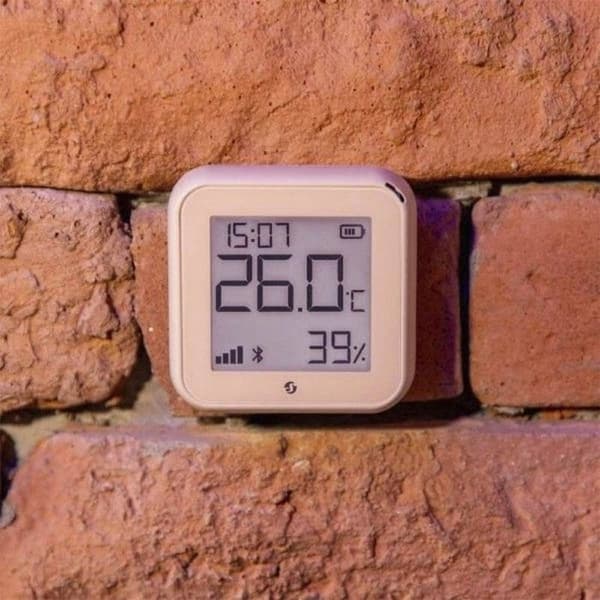 Temperatursensor - SHELLY - Plus H&T Gen. 3 - Bluetooth - Wi-Fi - Brun