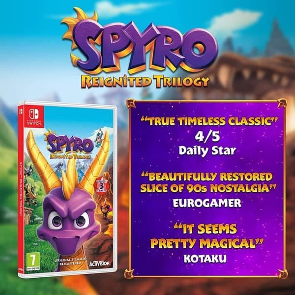 Videospel - Spyro - Reignited Trilogy - Nintendo Switch - Standardutgåvan - Äventyr