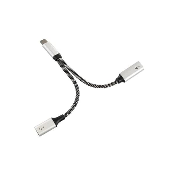 USB-C 2-i-1 fördelningsadapter - MAXTRACK - USB Typ C - 2 portar - Dataöverföring - Snabbladdning 60 W