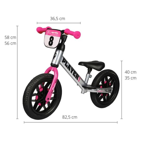 Draisienne Spelare Rosa