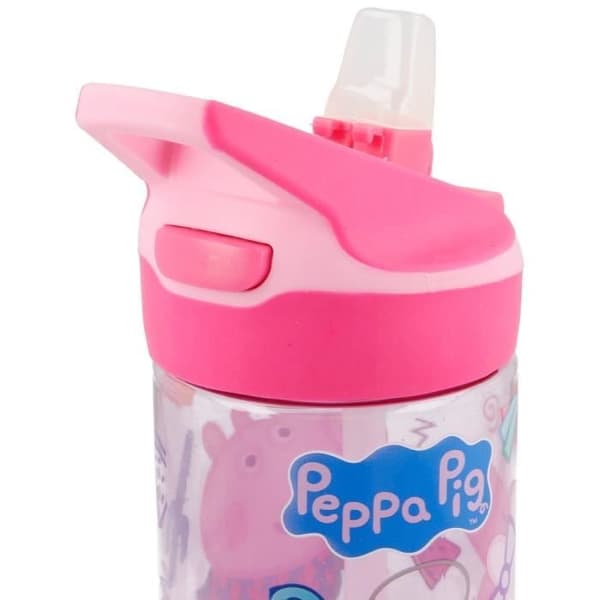 Flaska - Peppa Pig - Premium - Tritan - 620 ml - Automatisk hällsystem