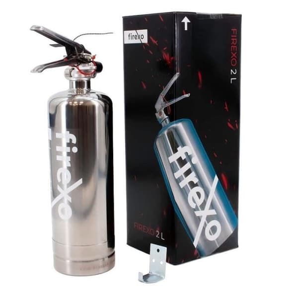 Extinguisher - FIREXO - 2L - Alla bränder - Icke giftig - Silverfärg