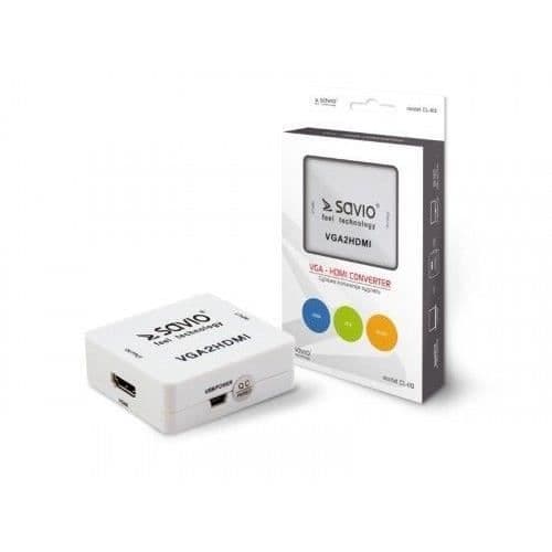 Savio Adapter CL110 VGA-HDMI - 5901986043836
