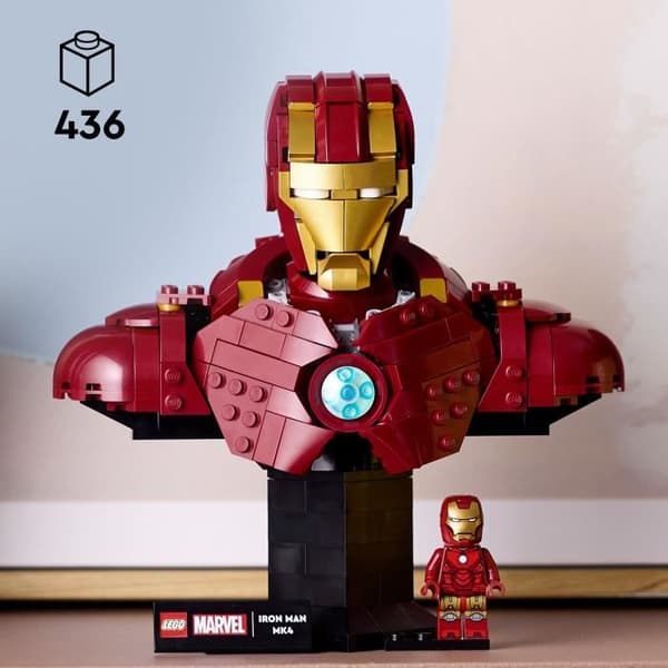 LEGO Marvel 76327 Iron Man MK4 Bust - Byggsats för vuxna - Presentidé