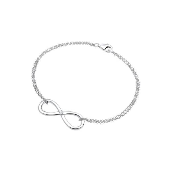 Armband - DIAMORE - Oändlighet - Diamant - Silver - Kvinna