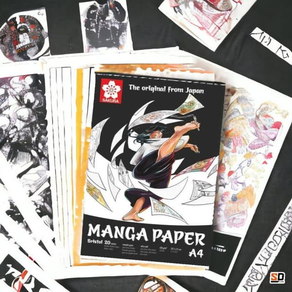 Ritpapper - Sakura - Manga - 20 ark - 250 g/m² - FSC-certifierad