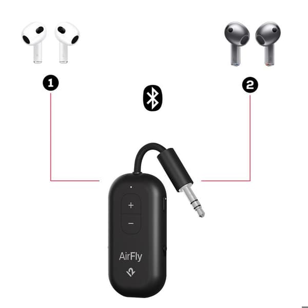 Transmetter Audio Bluetooth AirFly Pro 2 Jack 3.5mm Twelve south Svart