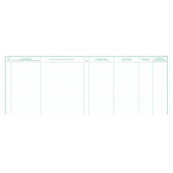 Registreringsbok - EXACOMPTA - 24x32cm - 20 sidor - Folkhälsa - Miljö