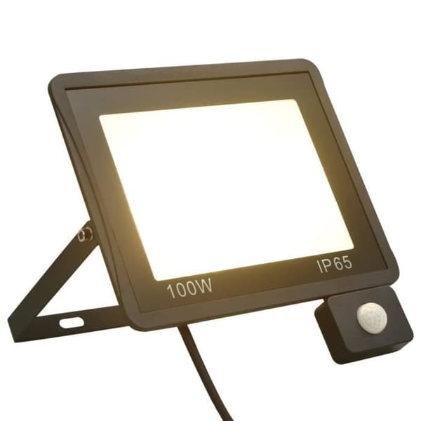 vidaXL LED-projektor med sensor 100 W Varmvit