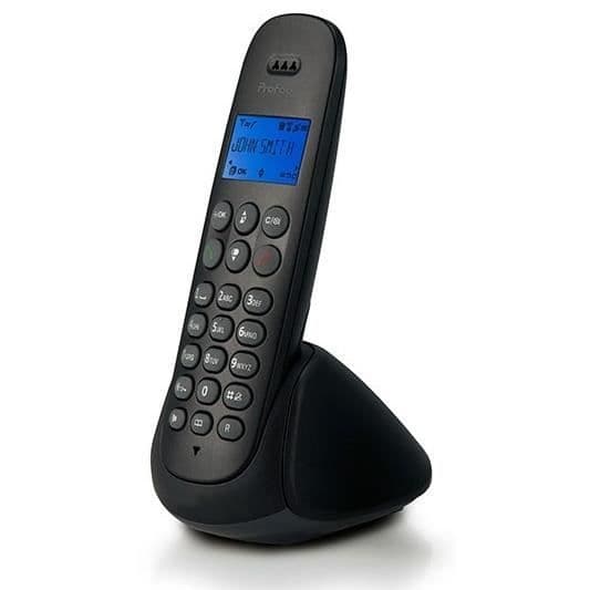 Profoon PDX-300 - Sladdlös DECT-telefon - 50 poster - Svart