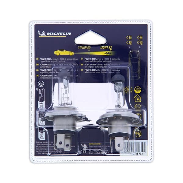 MICHELIN Power +80% 2 H4 12V 60/55W