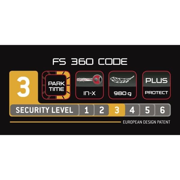 Trelock FS 360 Kod - Lås - svart