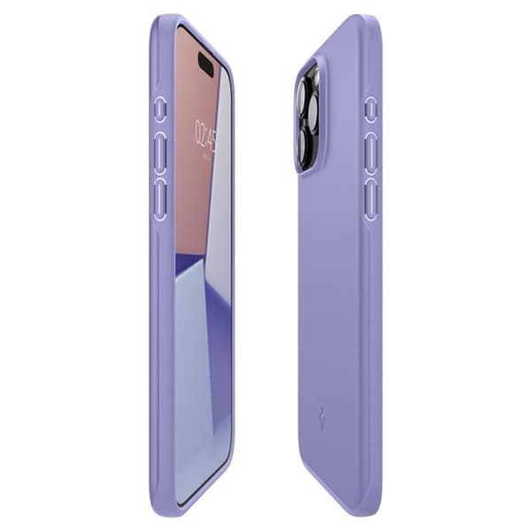 Coque för iPhone 15 Pro - Spigen Thin Fit - Iris Violet