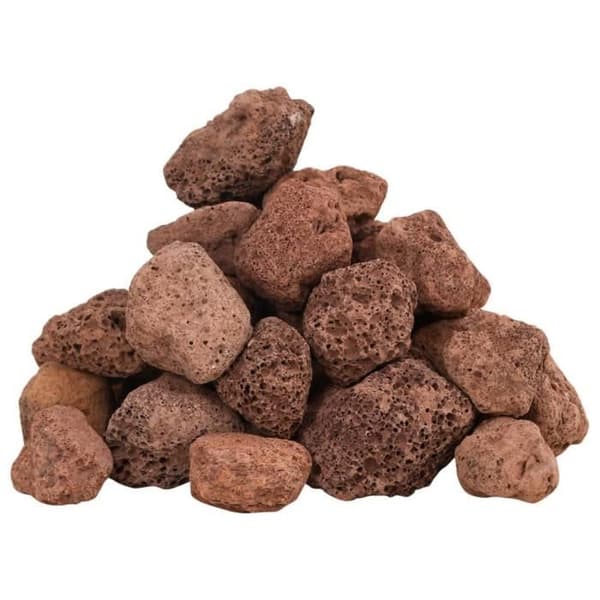 vidaXL Vulkaniska stenar 25 kg röd 3-5 cm 155314
