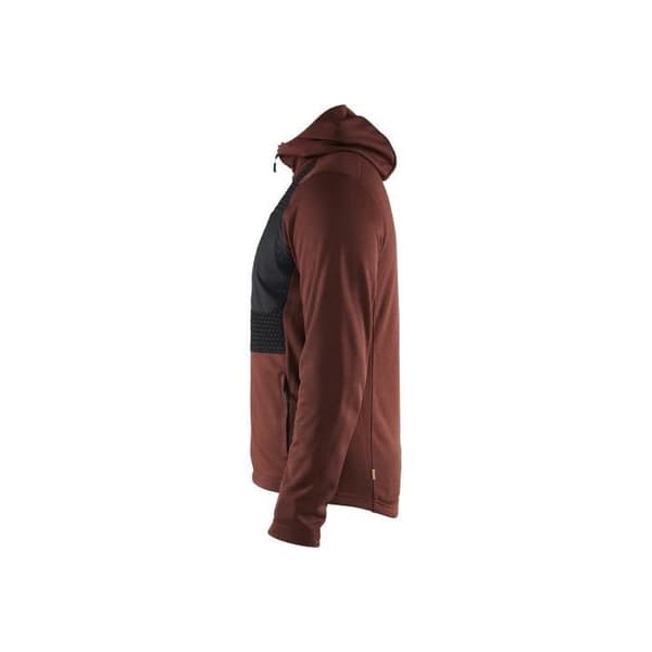 BLAKLADER Burned zip hoodie - Röd - Herr