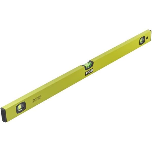 Nivåbulle - RYOBI - 80 cm - precision 0,5 mm/m - 3 flaskor - magnetisk