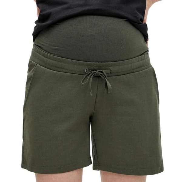 Khakifärgade shorts för kvinnor Mamalicious Mllif