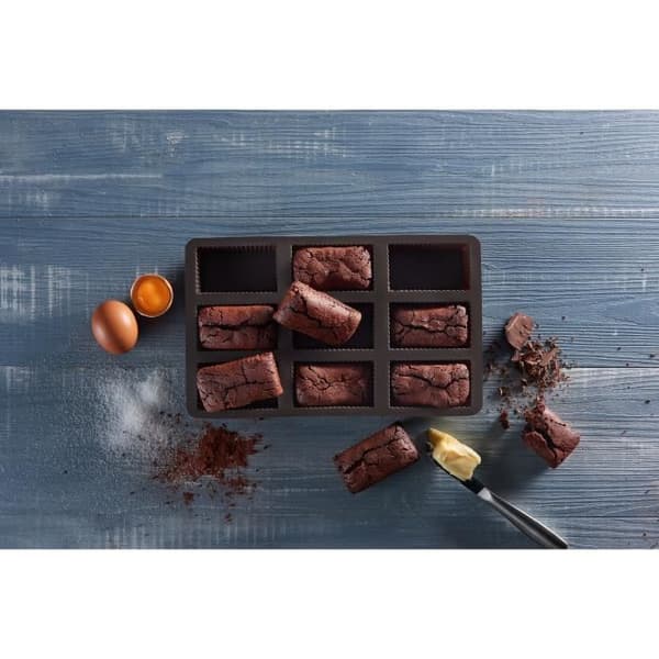 LURCH Set med 9 Brownie-formar - Brun