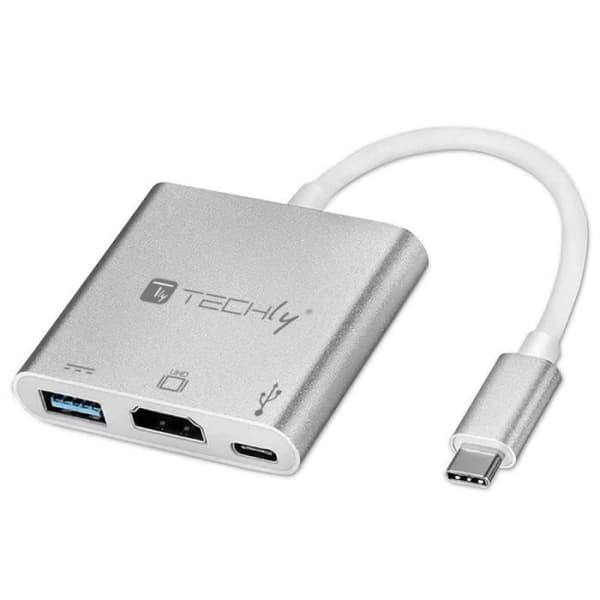 TECHLY USB-C - HDMI/USB-A/USB-C-adapter - IADAP USB31-HDMIPTY