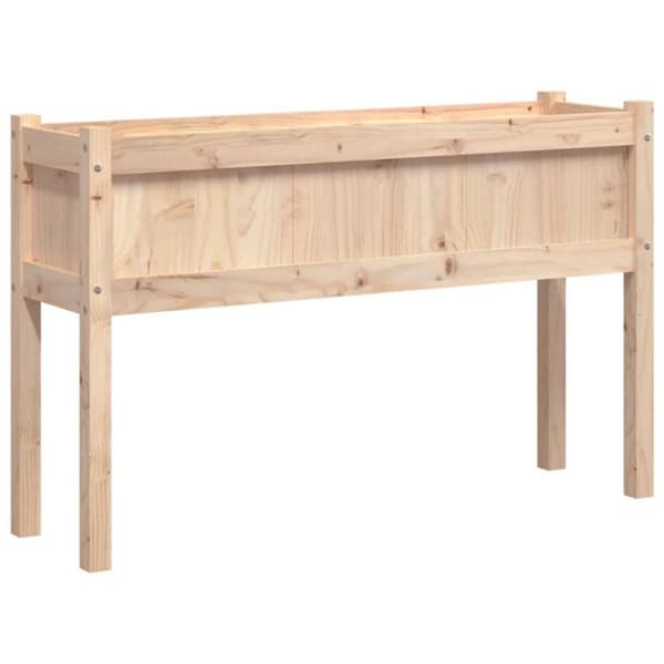 vidaXL planteringar 2 st med massiva furuben 837565