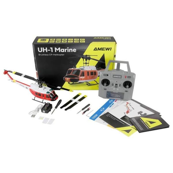 Amewi UH-1 Marine Helikopter RC redo att flyga (RtF)