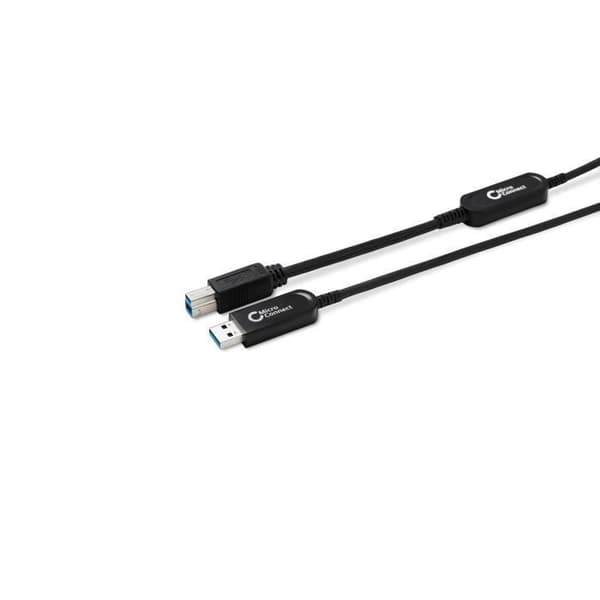 USB 3.0-kabel - MICRO CONNECT - MC-USB3.0AB20OP - 20m - Optisk - Svart