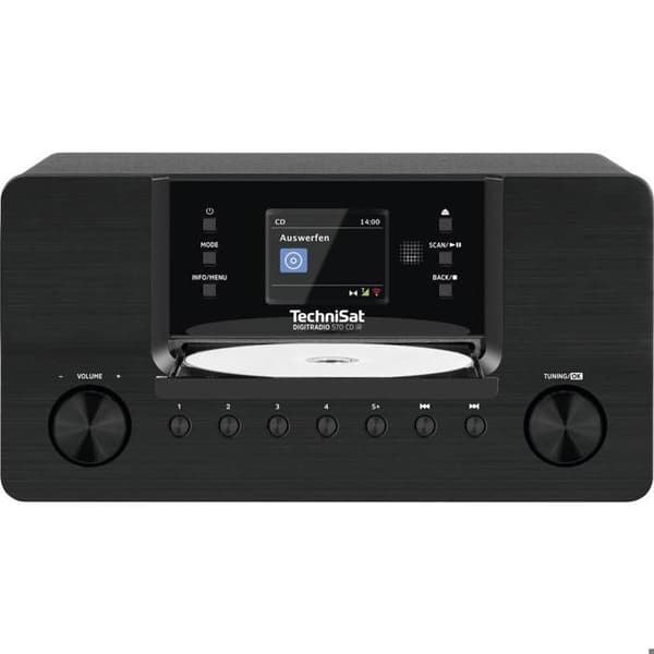 TechniSat DIGITRADIO 570 Internetradio CD-spelare DAB+, Internet, FM DAB+, CD, USB, Internetradio svart