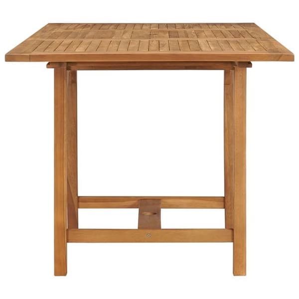 vidaXL Utsträckbar trädgårdsbord (110-160)x80x75 cm Solid Teck 47420