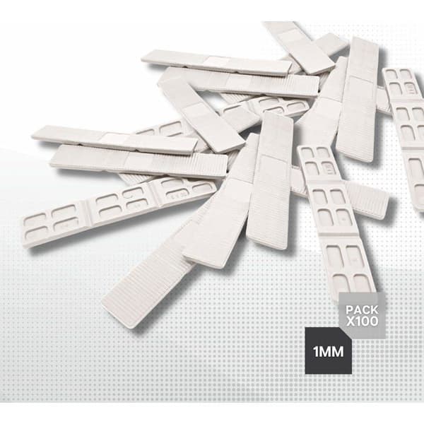 Fällbara glaslistor Doja Barcelona - 100 st 100×20×1 mm i vit PP